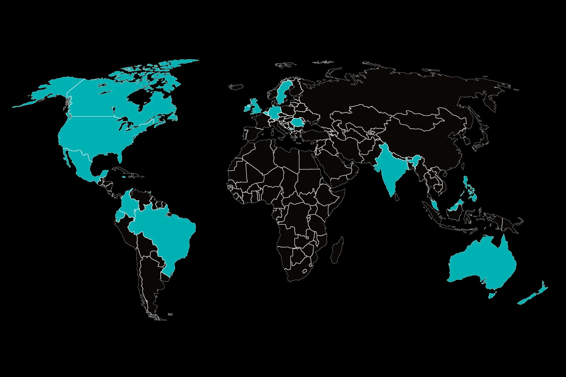Global Presence World Map Global Presence World Map